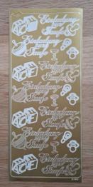 Basteln Sticker Aufkleber Einladung zur Taufe