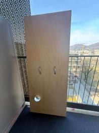 Mobile klimaanlage holztür