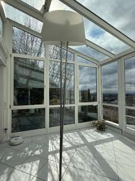 Moderne Stehleuchte Foscarini Murano mit Fußdimmer