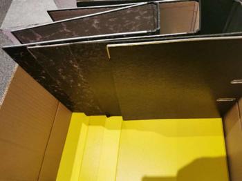 8 Stück A4 Ringordner Büro Ordner 7cm Breit (2 Loch) Gelb Schwarz