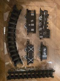 Schwarz Dampfzug mit Dampfeffekt - Motor&co express train