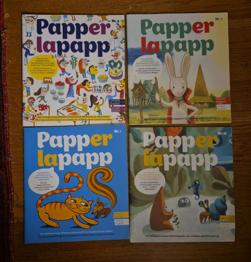 4 Stück Papper lapapp in Deutsch und Englisch