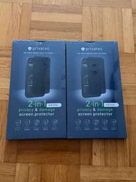 2 Privacy & damage screen protectors iPhone 12 / 12 Pro
