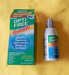 Alcon Opti Free Replenish Multifunktions-Desinfektionslösung für Kontaktlinsen - Travel Pack (90 ml) - originalverpackt - abgelaufen in 2020 -