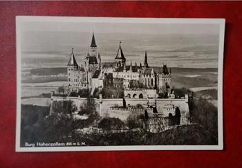 Schöne alte Ansichtskarte von der Burg Hohenzollern