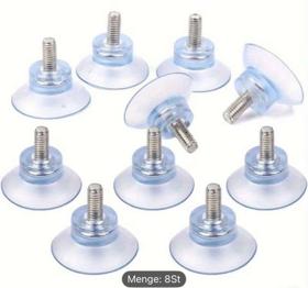 M5 Schrauben-Gummisaugnäpfe, transparent