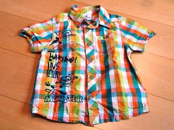 bunt kariertes Hemd, Gr 98