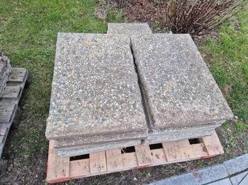 Waschbetonplatten 75 x 50 cm