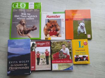 Bücher u. DVDs Hundeerziehung, Hamster, Pferdegeschichte
