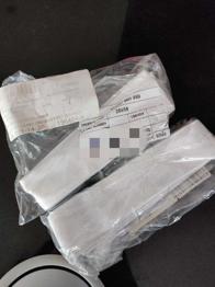 6er Knopfleiste weiß mit Knöpfe