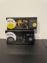 Toner zu verschenken: schwarz und gelb