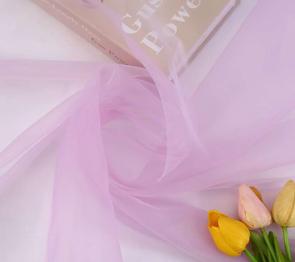 Organza Stoff Rosa Lavendel