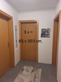 Türen Tür mit Türstock/ Rahmen = abgebaut