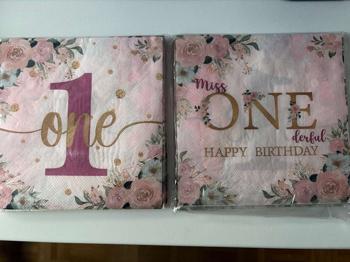 Servietten zum 1. Geburtstag Mädchen