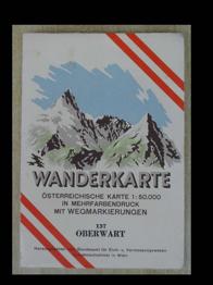 wanderkarte oberwart. alte wanderkarte ca. 1970 österreich oberwart.