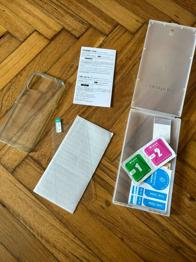 Displayfolie und Handyhülle Huawei