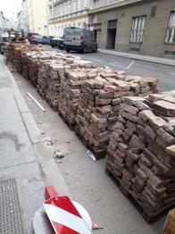 Alte Ziegel ca50 m2 mit wappen