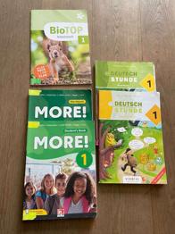 Schulbücher 1.,2.,3., Unterstufe