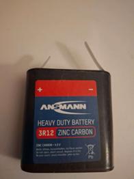 Heavy Duty Battery 3R12 Zinc Carbon 4,5V