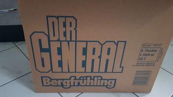 Der General, Bergfrühling, Karton ohne Inhalt, Putzmittel ca. 1980er oder 1990er, vintage, alt, retro, Sentimentalität