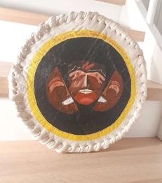 Originelles Lederbild