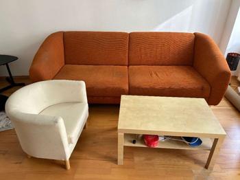 Verschenkt + Cash! Sofa, Sessel, Tisch, Matratze