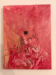 Bilder Pouring-Technik