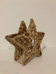 Bastekkorb, Sternenkörbchen, Geschenkkörbchen aus Bast für Shampoo etc..