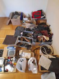 Lederreste/ Stoffreste/ Garne/ Filzreste