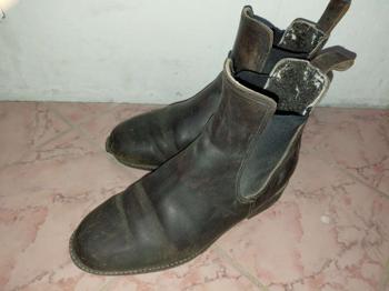 Leder Stiefeletten, warm gefüttert