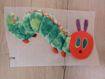 Bügelbild Raupe Nimmersatt