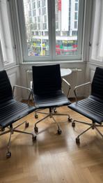 Bürostühle schwarzes Leder