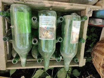 15 Weinflaschen á 2 Liter Deko