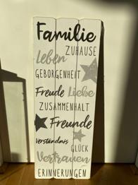 Wandbild Holz Motivation