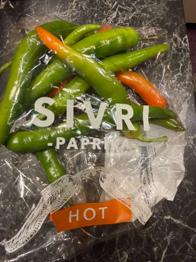 Pfefferoni Paprika scharf- frisch gekauft