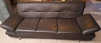 Kunstledercouch zu verschenken