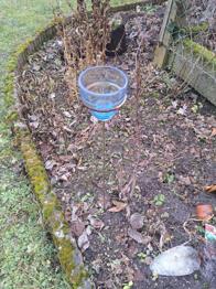 Gartendeko für Kerze