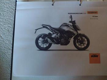 BEDIENUNGSANLEITUNG KTM125