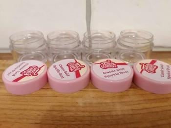 Glitzerdose Dose klein Lebensmittelecht