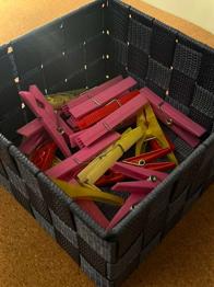 Korb, Wäscheklammer, gebraucht, kostenlos