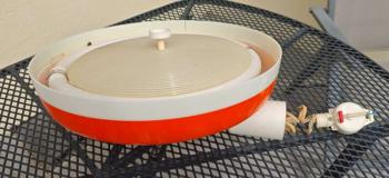 GRATIS Hängelampe orange 1970er Stil originell