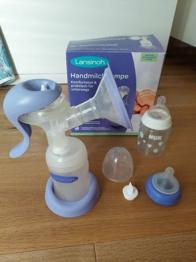 Lasinoh Handmilchpumpe inkl. Nuk Fläschchen