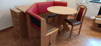 (reserviert) Esstisch und Bank