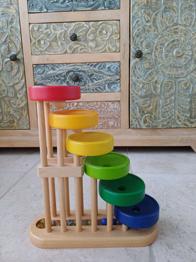 (reserviert) Kugelbahn aus Holz