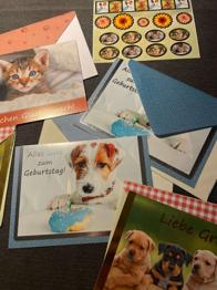 Geburtstagskarten mit Sticker
