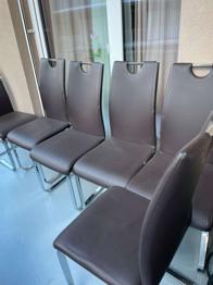 (reserviert) 6 Esszimmerstühle braun