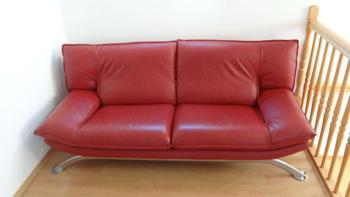Echtlederbank rot