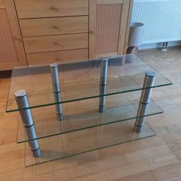 Fernsehtisch aus Glas