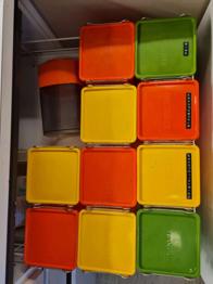 Retro tupper Dosen von Eduscho