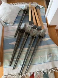 Erdspieße verstellbar aus Eisen, 5 Stk.